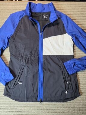 Nike Shield Packable Lightweight Full Zip Jacket Blue AJ5444-011 Men Size Medium